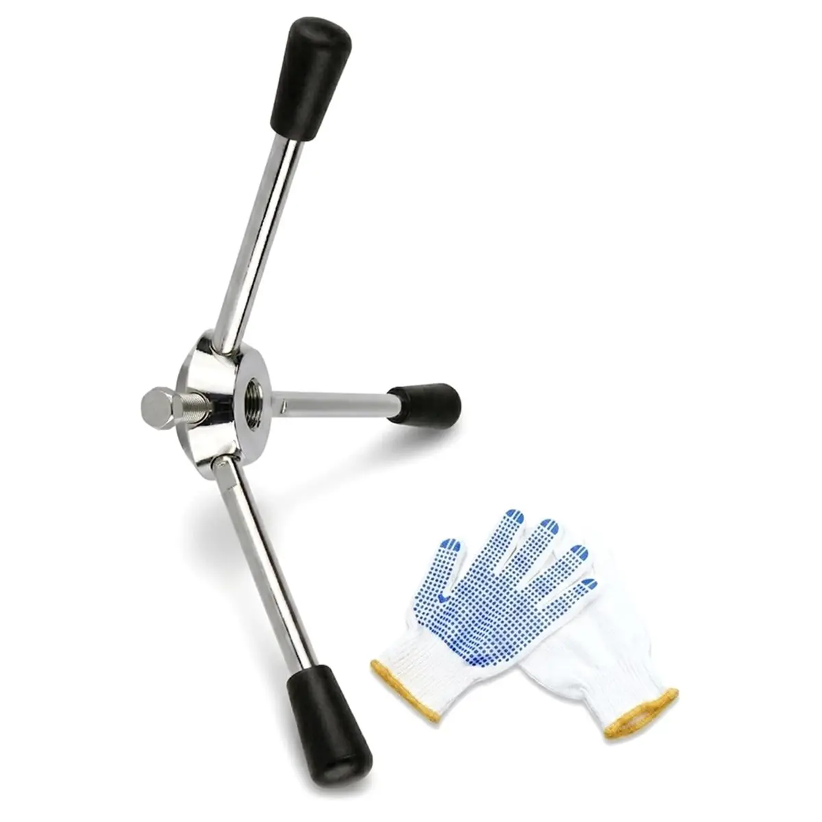 2026 New 3-Arm Drilling Machine Feed Handle Kit, Replacement Handle for Hub Heavy-Duty Bench Drills, for Z512, Z516, Z4116,Z4120