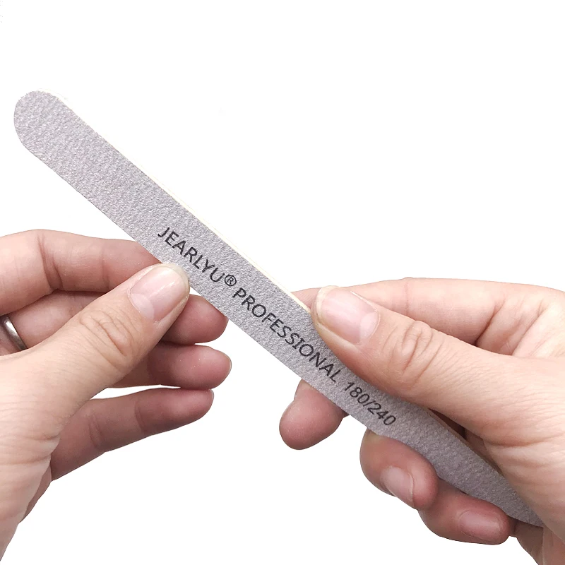 50 pz Lancet Lime per unghie in legno 100/180/240 Lucidatura a doppia faccia Strumento per manicure delicato ed ecologico Attrezzatura professionale per unghie