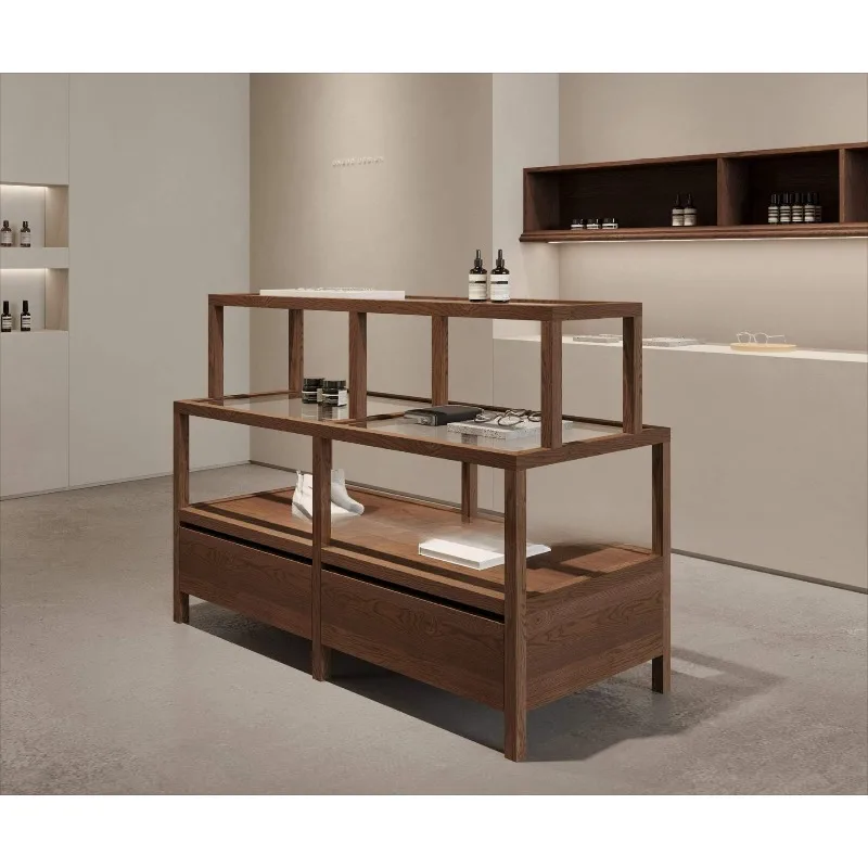 Fashion desktop storage display cabinet, Nakajima goods rack sample rack, shelf, jewelry necklace, clothing bag, shoes