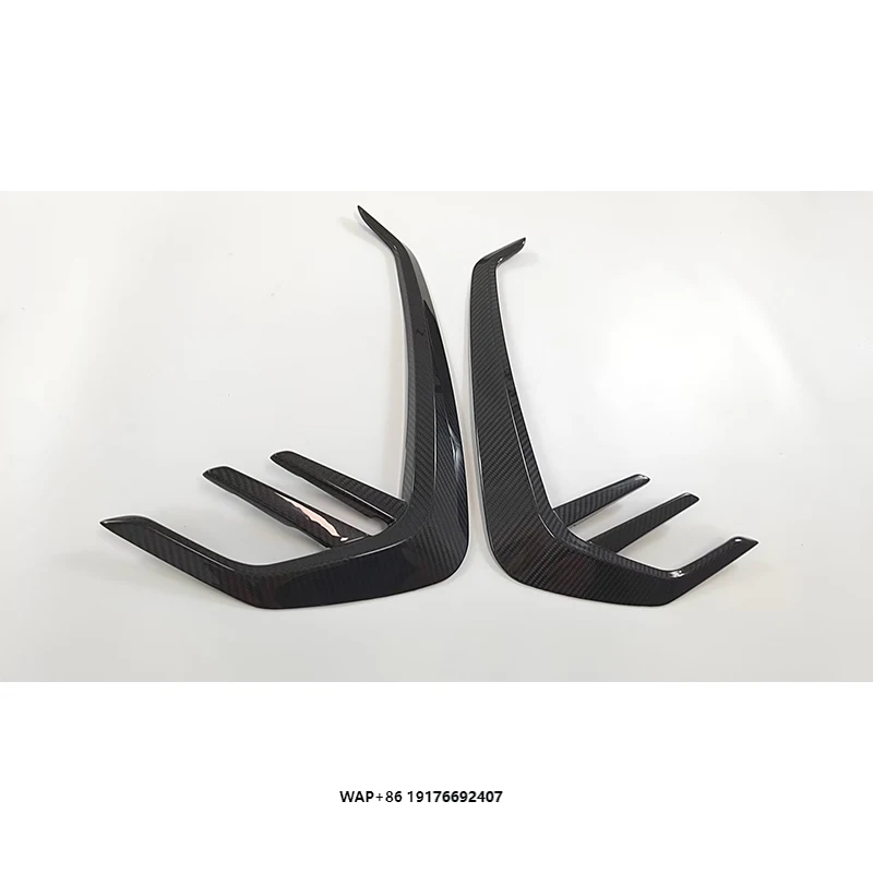 PrePreg Dry Carbon Fiber Fender Side Badges Trim for M3 G80 M4 G82 G83 2021+ Fender Trim Air Vents