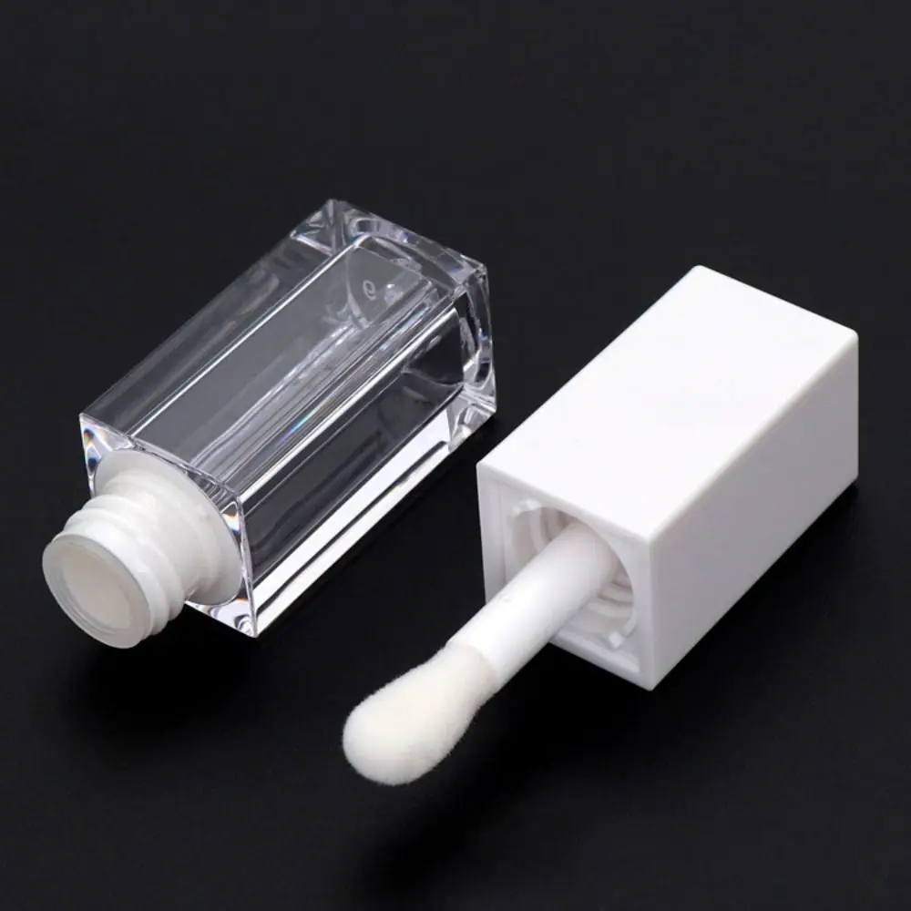Tragbare Kunststoff Klar Lip Glasur Rohr Lip Balm Zubehör Make-Up Werkzeug Leere Lip Gloss Flasche 5 ml Lip Glasur Rohre