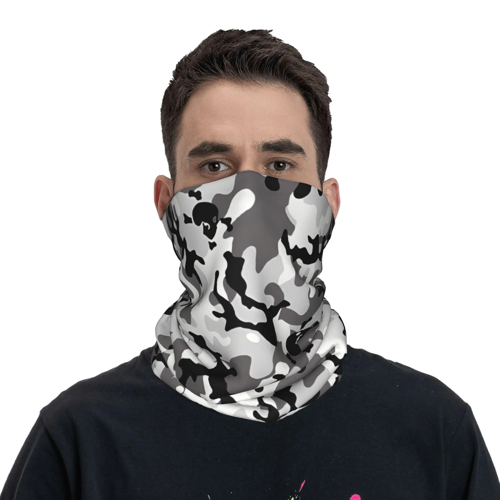 

Tiger Stripe Camo (9) Bandana Neck Cover Printed Face Scarf Multifunctional Cycling Scarf Cycling Unisex Adult Windproof
