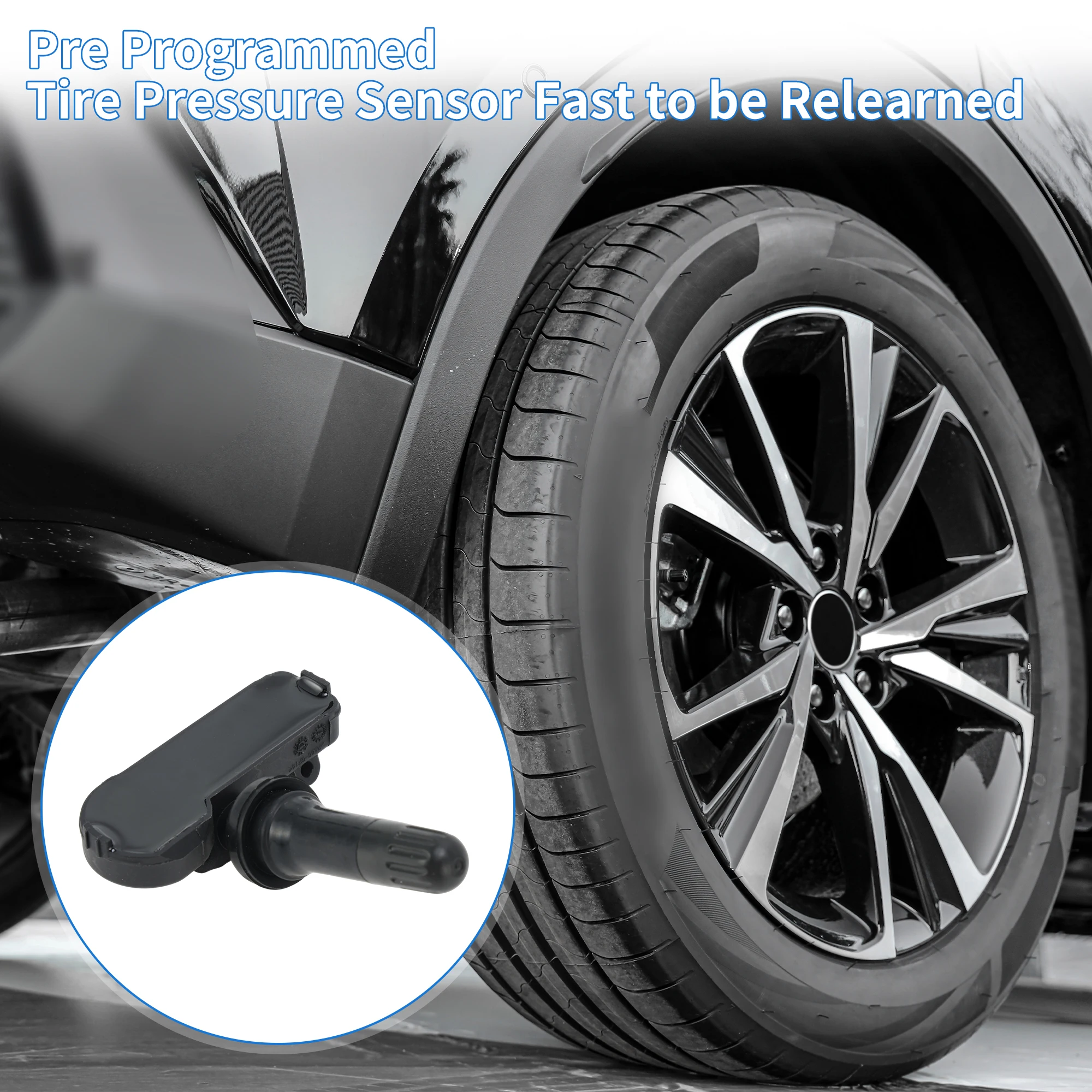 UXCELL Tire Pressure Sensor TPMS Sensor 433MHz No.9677130580 for Peugeot Expert 2006-2013