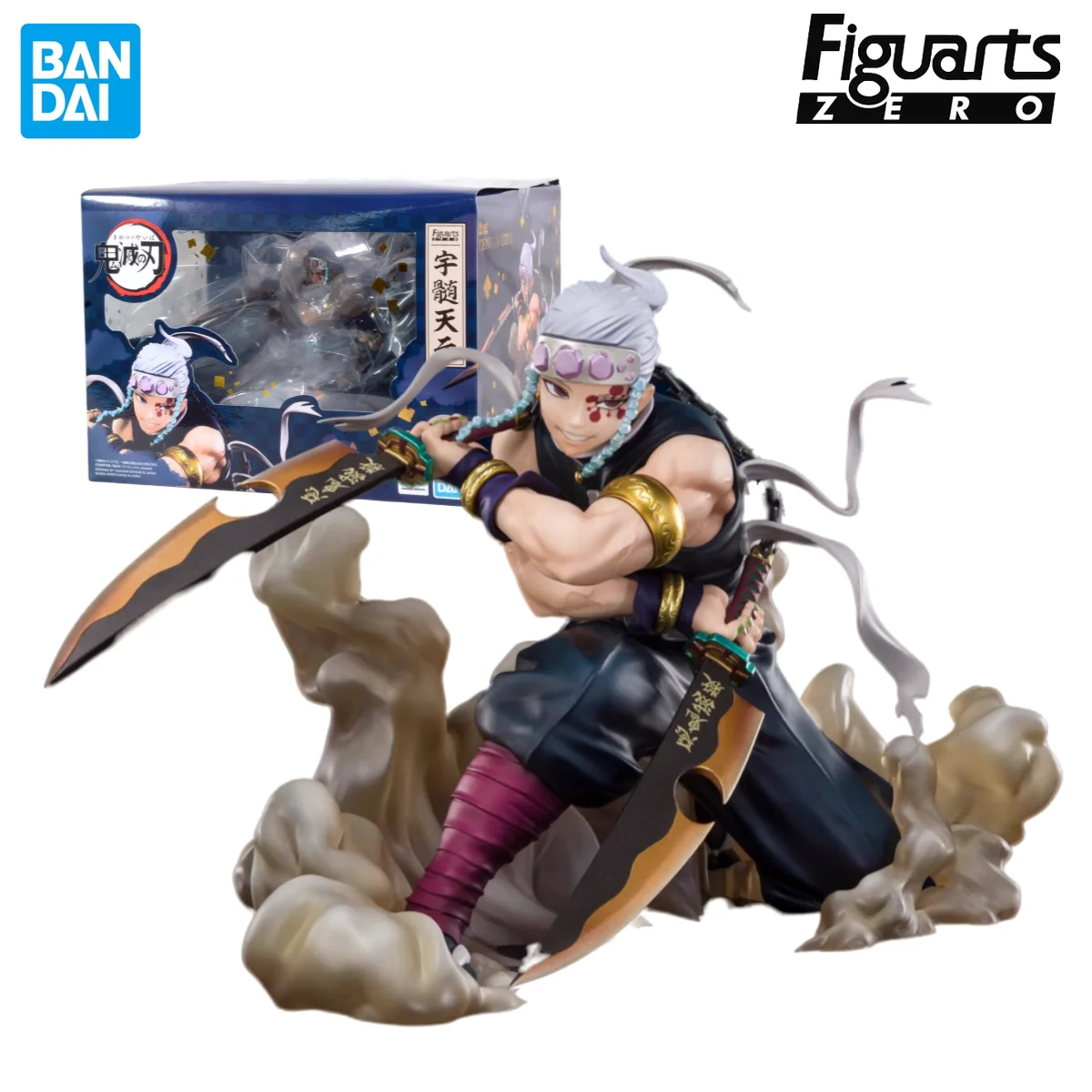 In Stock BANDAI Original Figuarts ZERO Demon Slayer Kimetsu No Yaiba Uzui Tengen Sound Hashira Anime Figure Birthday Present