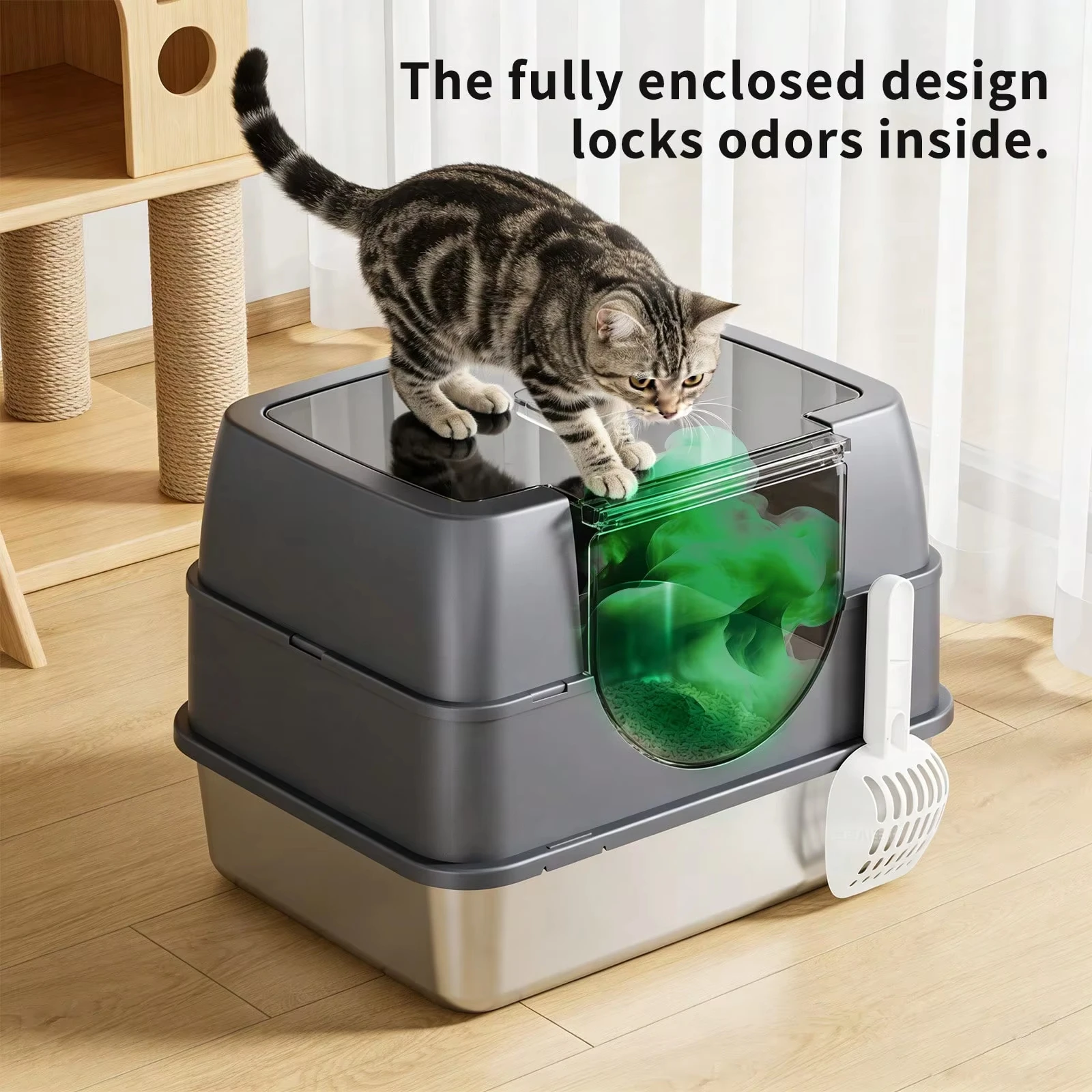 pet-supplies-cat-litter-box-fully-enclosed-stainless-steel-cat-toilet-odor-containment-anti-scatter-for-indoor-cats