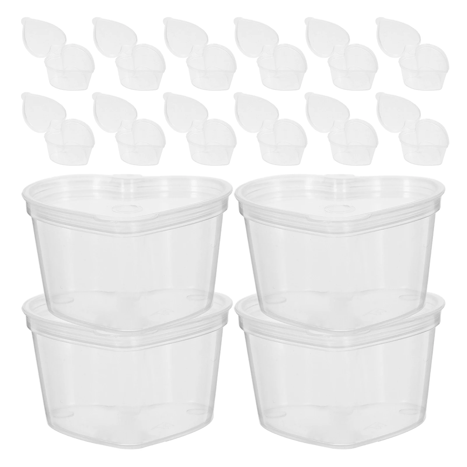 

Sauce Cups Condiment Containers Clear Plastic Spice Storage Jars Leakproof Eco Friendly Transparent Household Storage
