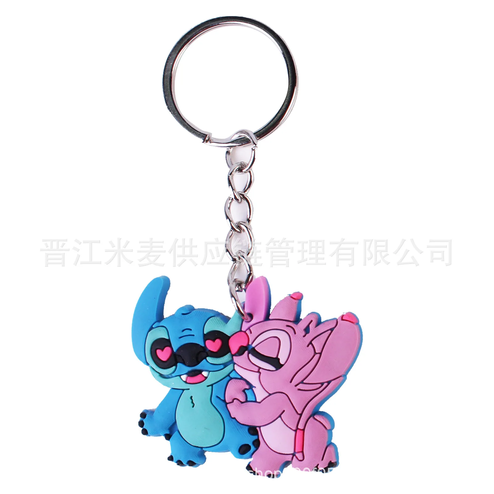 Cartoon Anime Lilo & Stitch PVC pop auto's sleutelhanger hanger voor mannen en vrouwen universele decoratieve producten accessoire cadeau