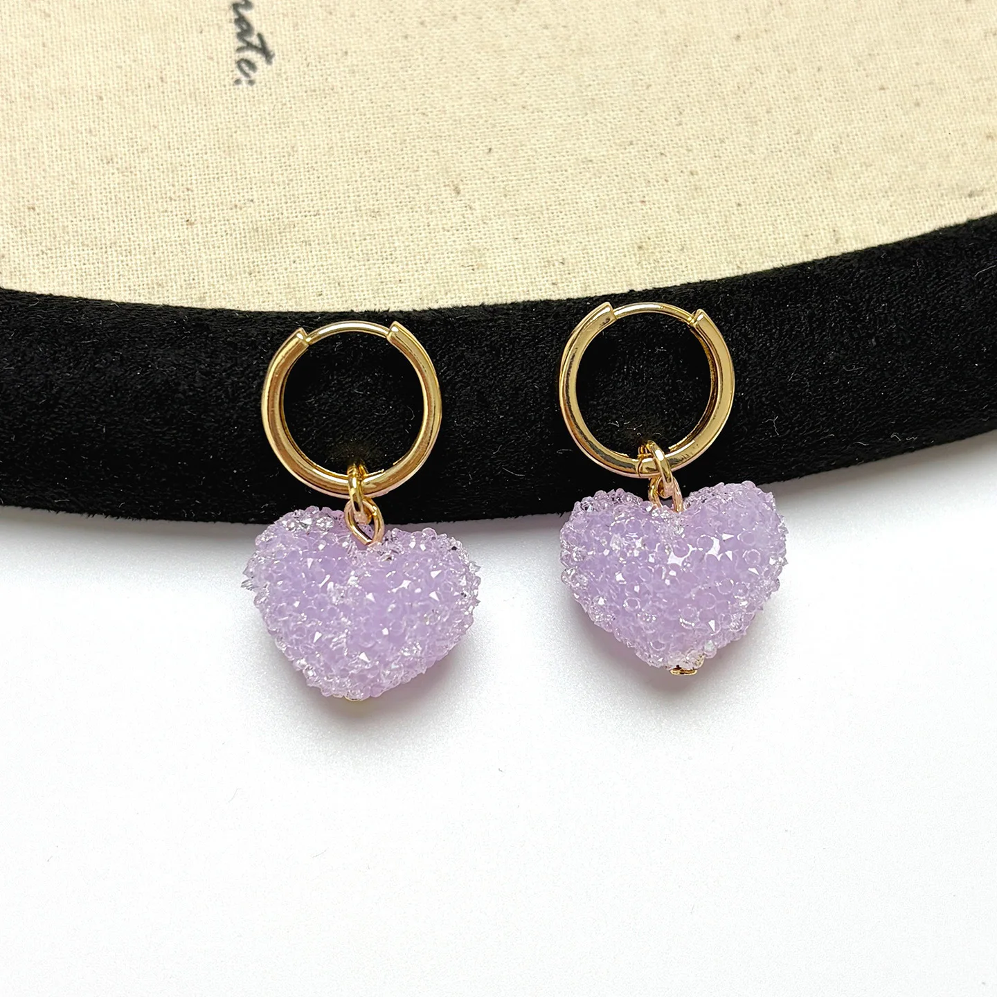 Love Gummy Earrings for Women Girls Light Luxury Candy Color Sweet Heart Resin Drop Earrings Summer Jewelry Gift