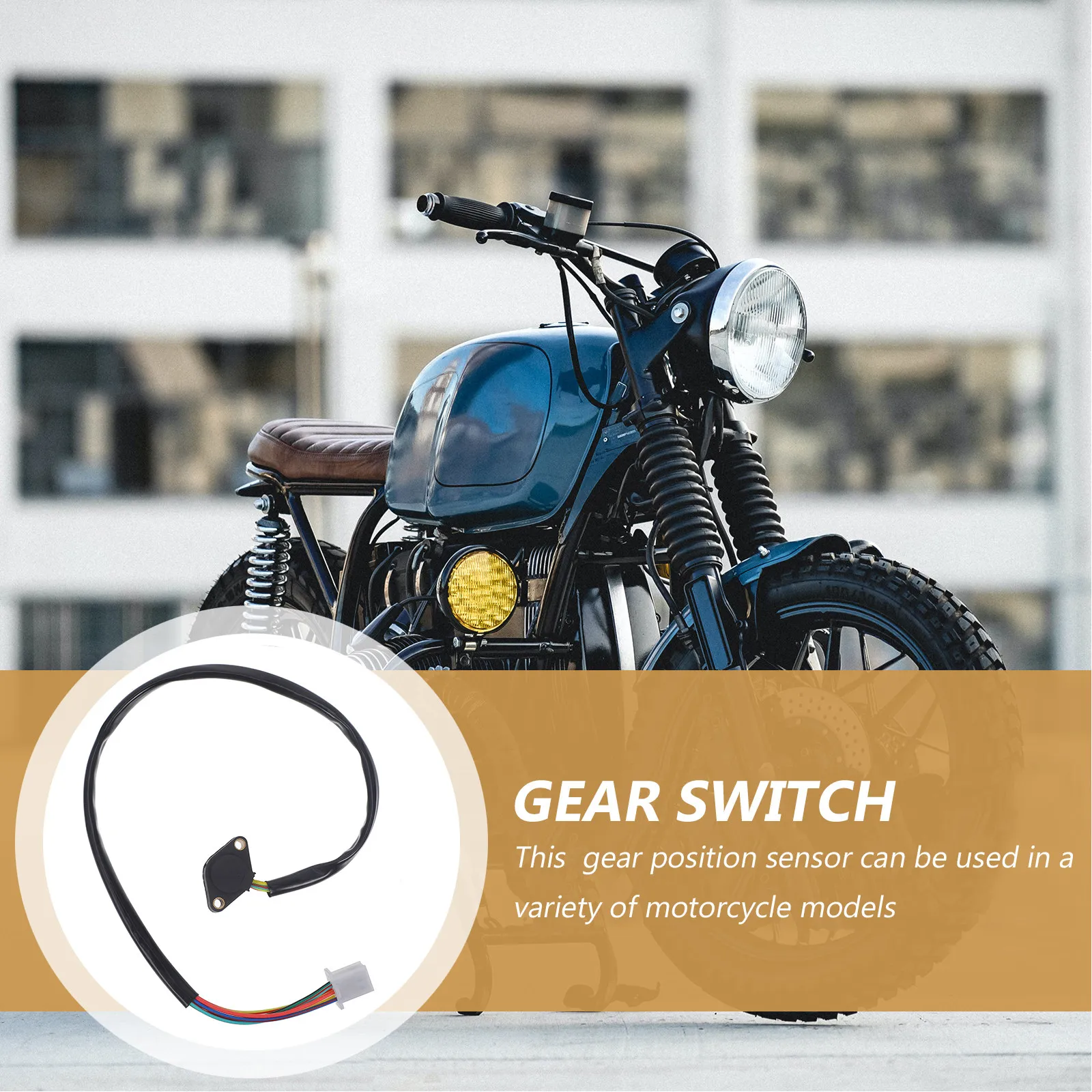 Gear Position Sensor Switch Replacement for Motorcycle Transmission Indicator Precise Signal Output Robust Plastic Build Wide