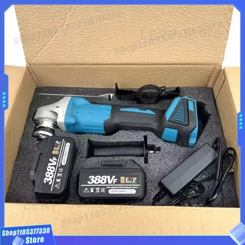 Brushless Electric Angle Grinder Rechargeable Lithium Battery Professional DIY Industrial Durable Tool for Polishing Cutting