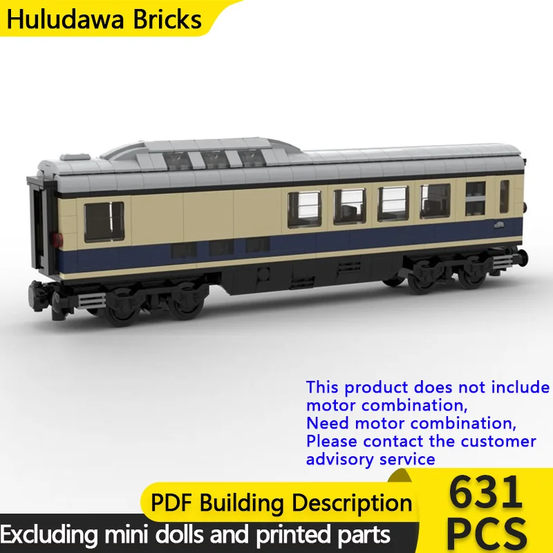 

City Car Model MOC Building Bricks Luxury Train Dining Wagon Modular Technology Gifts Holiday Assemble Children Toys Suit