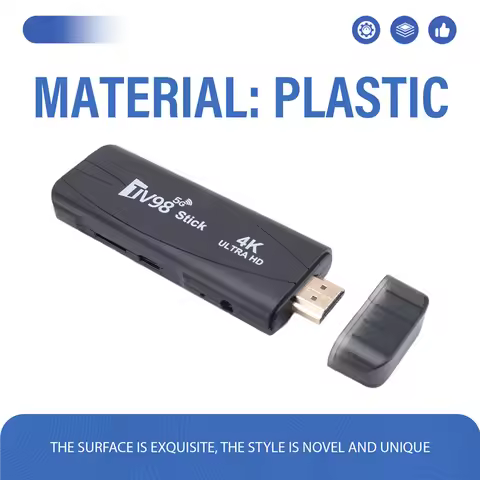 FULL-TV98 TV STICK Smart TV BOX 4K 60Fps Set Top Box 2G+16G Android12.1 2.4G 5G Wifi Android Easy Install (EU Plug)