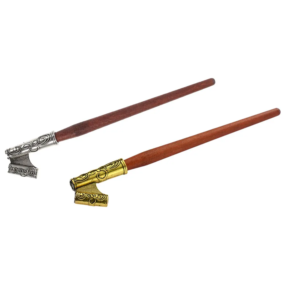

2pcs 2 Retro Dip Pen Rods Calligraphy Pens Oblique Holders Drawing Ink Writing Nibs Student Stationery Wooden Iron Alloy Smooth