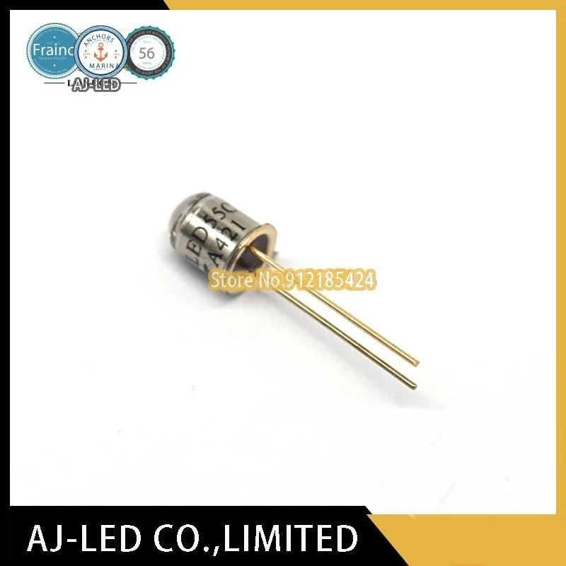 5pcs/lot LED55C infrared emission tube wavelength 940nm light-emitting diode small angle ±8° gold seal TO46