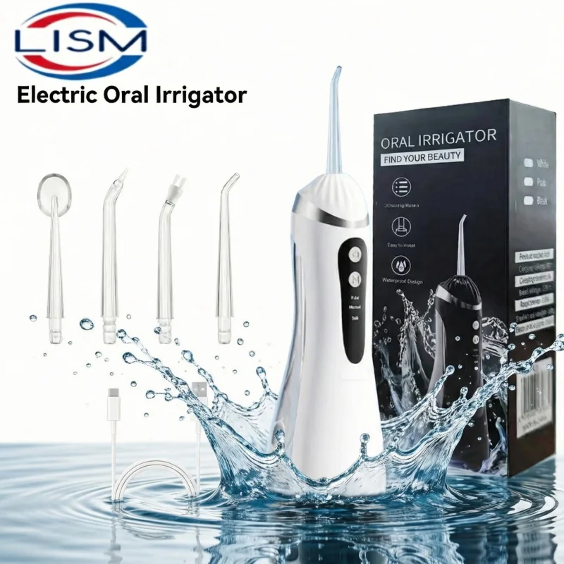 

Oral Irrigator 3 Cleaning Modes Portable Rechargeable Waterproof IP65 Dental Water FlosserTeeth Whitening Jet Floss 200ML