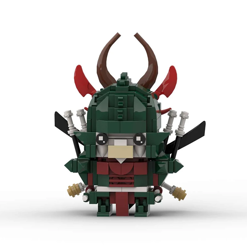 MOC Demon God Serie Anime-Charakter Baustein-Modell Cartoon Dämonischer General BricksHeadz DIY Kinderspielzeug Jungen Geburtstagsgeschenk – Detail 2