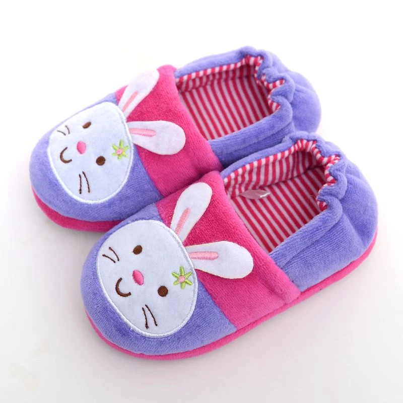 Fashion Toddler Girl Slippers for Autumn Winter Plush Warm Bunny Children Home Shoes Little Kid House Indoor Footwear Baby Items