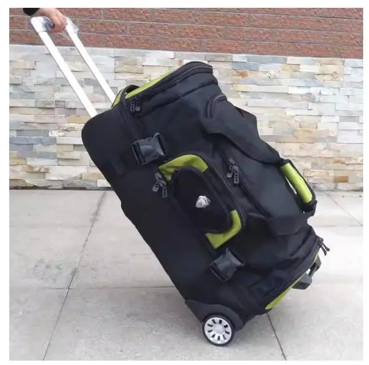 

Дорожный чемодан, спортивные сумки для багажа, оксфордская бейсбольная тележка большой вместимости, спортивная сумка, тележка для скейтбординга, расширяемая