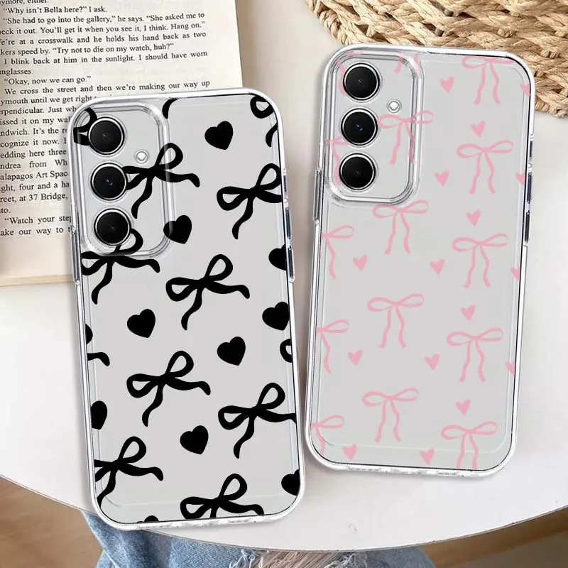 

Bow Art Beautiful For Samsung Galaxy A73 A72 A71 A55 A54 A53 A52 A51 A33 A25 A22 A15 A14 A05 Transparent Phone Case