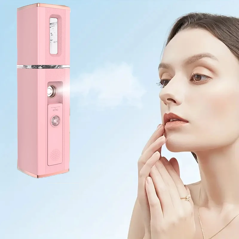 Mini Facial Steamer Face Skin Care Nano Mist Sprayer Vaporizer Beauty Water Spa Portable Nebulizer Humidifier USB Rechargeable