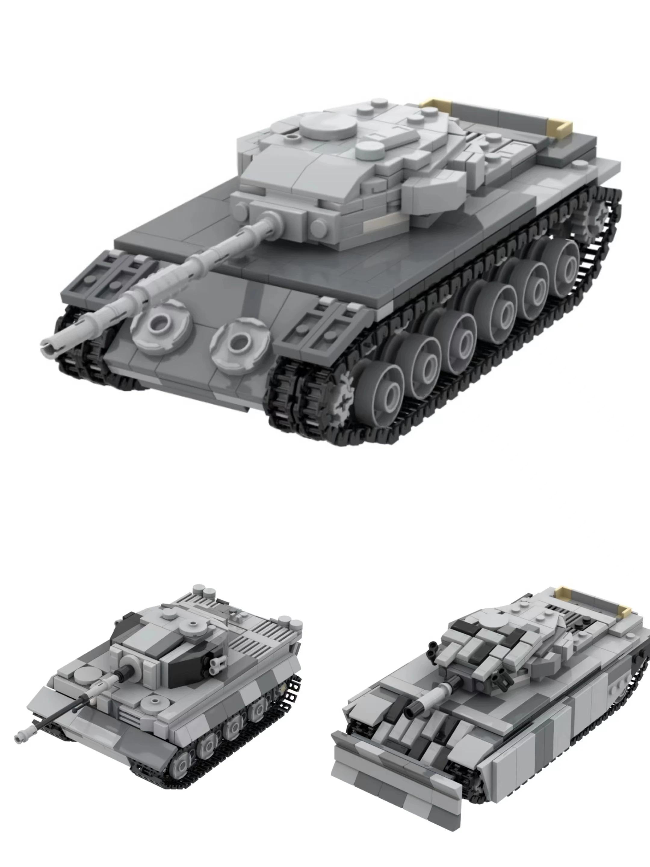 

Building Blocks MK5/1 Tiger Tank Puzzle Assembly MOC Model Small Particles DIY Boy Toy Gift (Parts Pack)