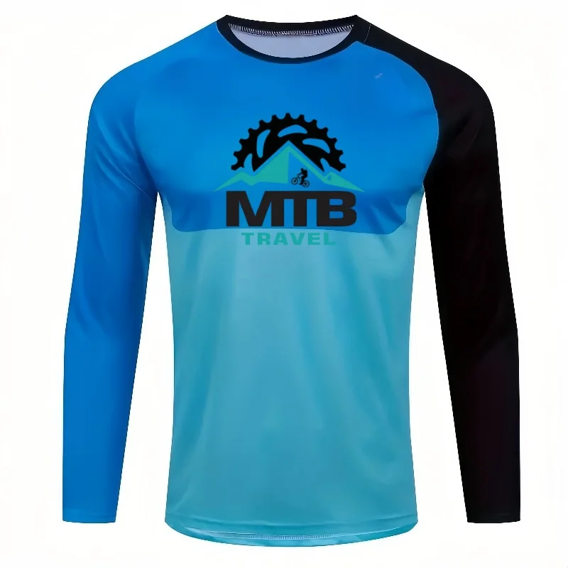 

2025 Racing Long Sleeved T-shirt Bicycle Top, Off-road Motorcycle Fast Drying Casual Breathable Men's Sports Shirt