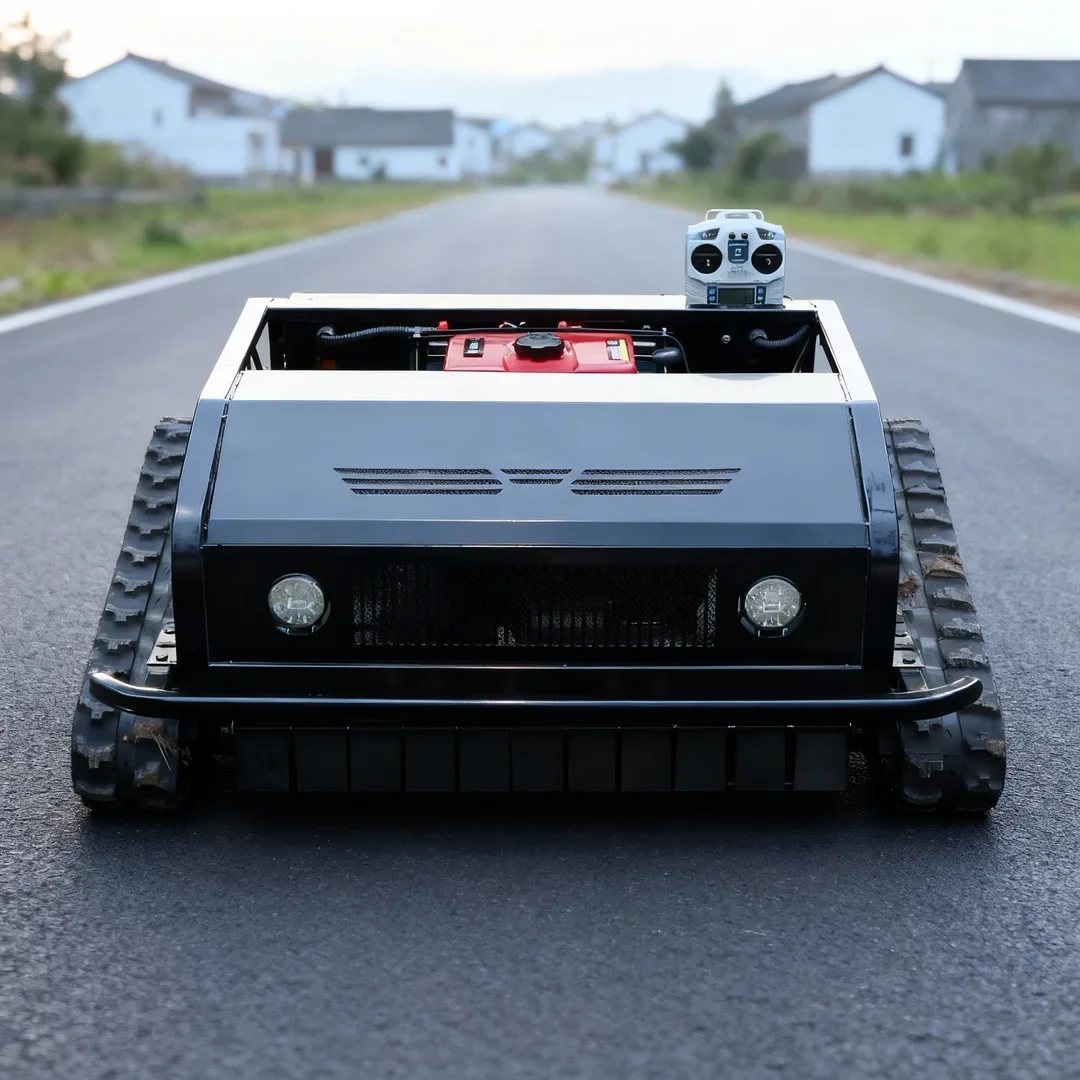 Maßgeschneiderter professioneller Rasenmäher, ferngesteuerter Roboter, professioneller farblich passender Rasenmäher