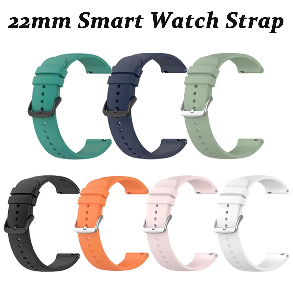 22mm Smart Watch Band Replacement Watchband for Ticwatch GTX E2 S2 Silicone Strap For Ticwatch Pro 3/Pro 4G/LTE