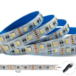 5m RGBW RGBWW 4 in 1 LED Strip Tape 60/84/96/120LEDs/m 5050 SMD flessibile ad alta luminosità luci Bar DC 12V 24V IP20/IP65/IP67