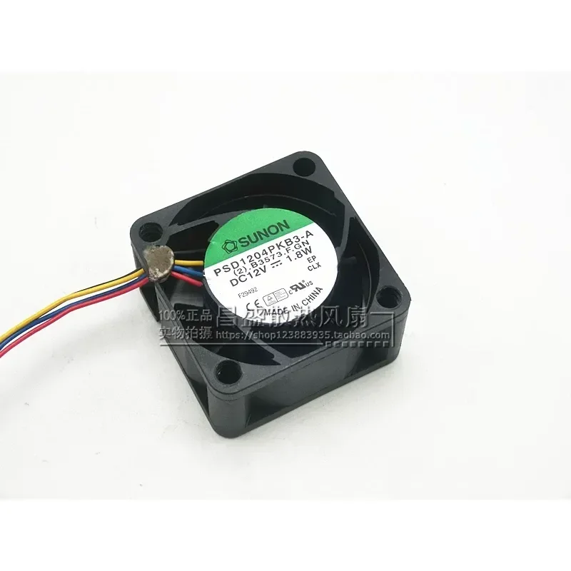 for Jianzhun SUNON PSD1204PKB3-A 4020 12V 1.8W 4cm PWM Speed Regulation 4-Wire 4-Pin Cooling Fan