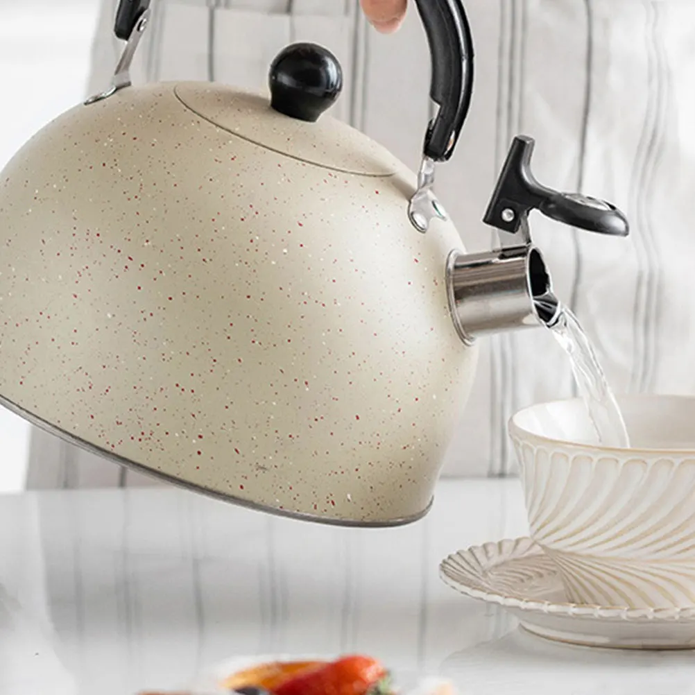 

Stainless Steel Whistling Kettle 2 5l Capacity Tea Coffee Pot for Stove Top Boiling Water Boiler Metal Kitchen Gadgets