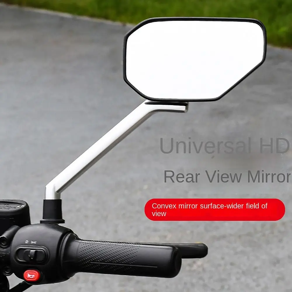 

1Pair Convex Mirror Motorcycle Mirrors Broad Vision Angle Adjustable Wing Mirrors Anti-fall Motorcycle Accessories Universal