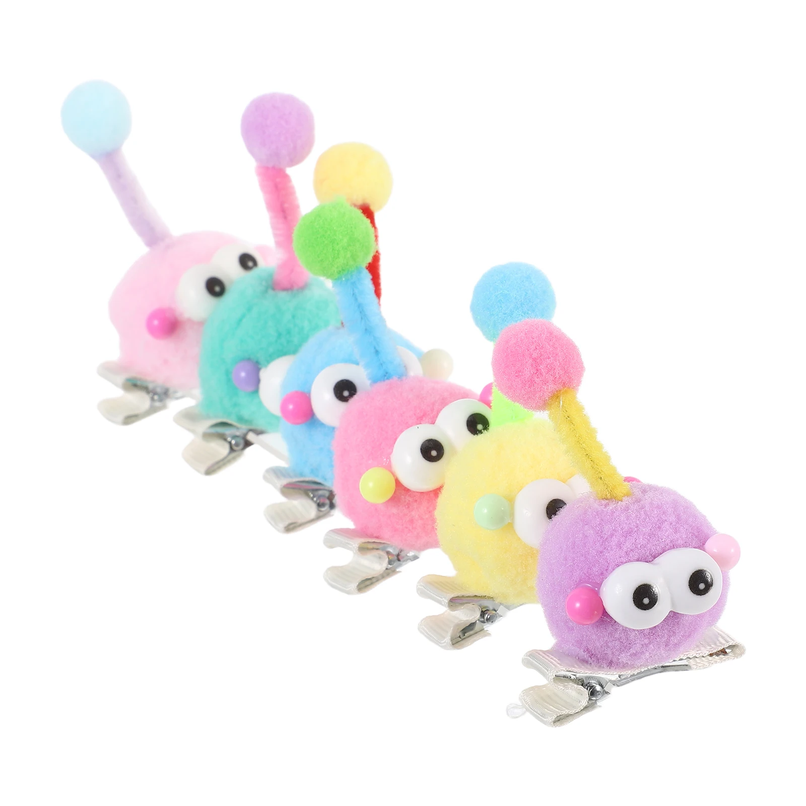 

12pcs Children'S Colorful Eyeball Design Toddler Barrettes For Girls Fun Hair Accessories Mini Claw Clips For Baby Girls School