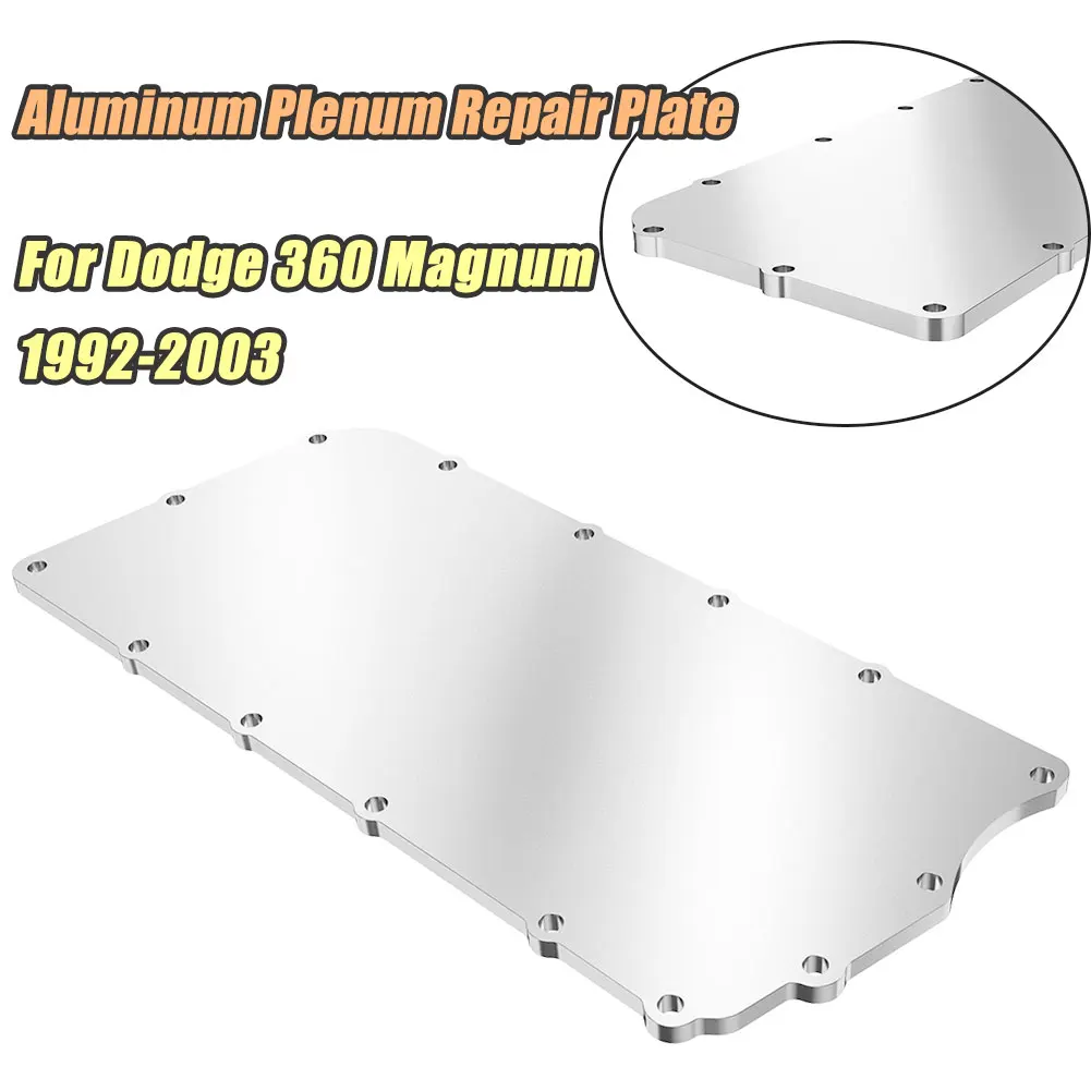 High Quality Durable Aluminum Plenum Repair Plate For 1992-2003 Dodge 360 Magnum 5.2L 5.9L Engine