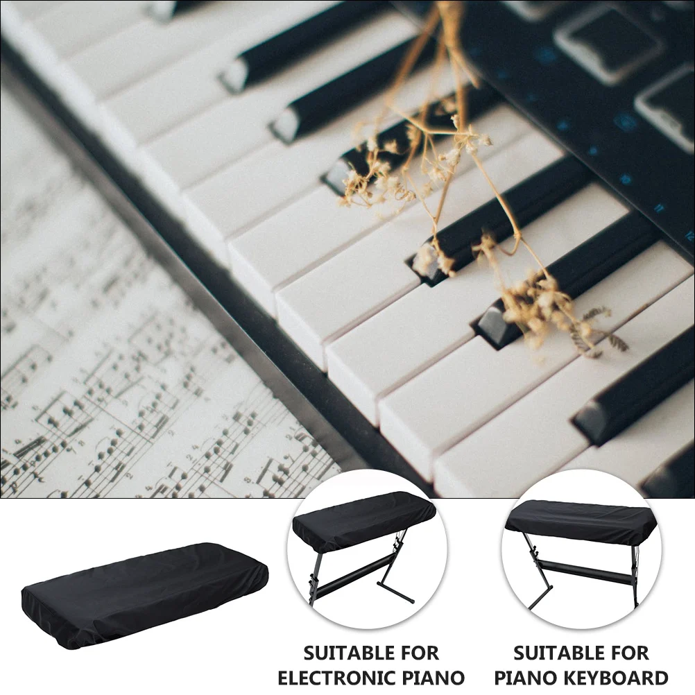 

Anti-Dust Electronic Keyboard Cover 88 Keys Thickened Stretchable Protector With Elastic Drawstring Washable Digital Piano