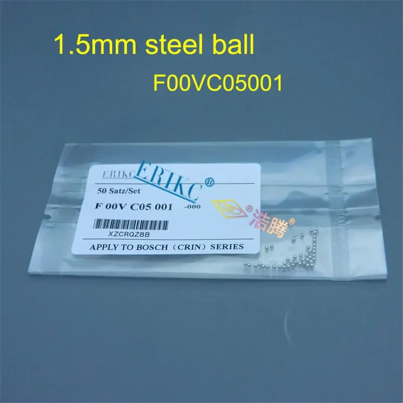 1.34mm Ceramic Ball F00VC05008 CR Injector Diameter=1.34mm Steel Balls F00VC05001, Fuel Injector Valve Repair Kits F00VC05009