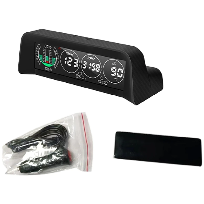 Car Head-Up Display Car Water Temperature Display Car Horizontal Intelligent Display Speedometer Overspeed Alarm