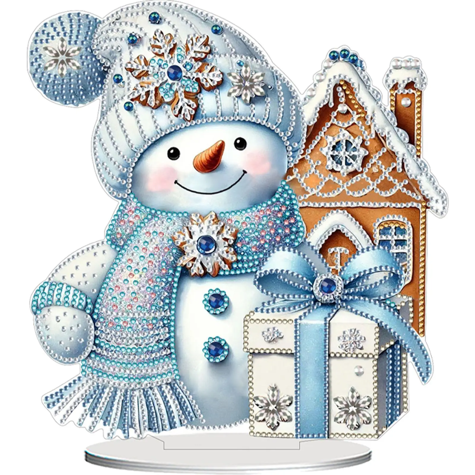 

2D/плоский снеговик DIY алмазная живопись настольные украшения комплект алмазная живопись настольные украшения комплект для домашнего офиса настольный декор