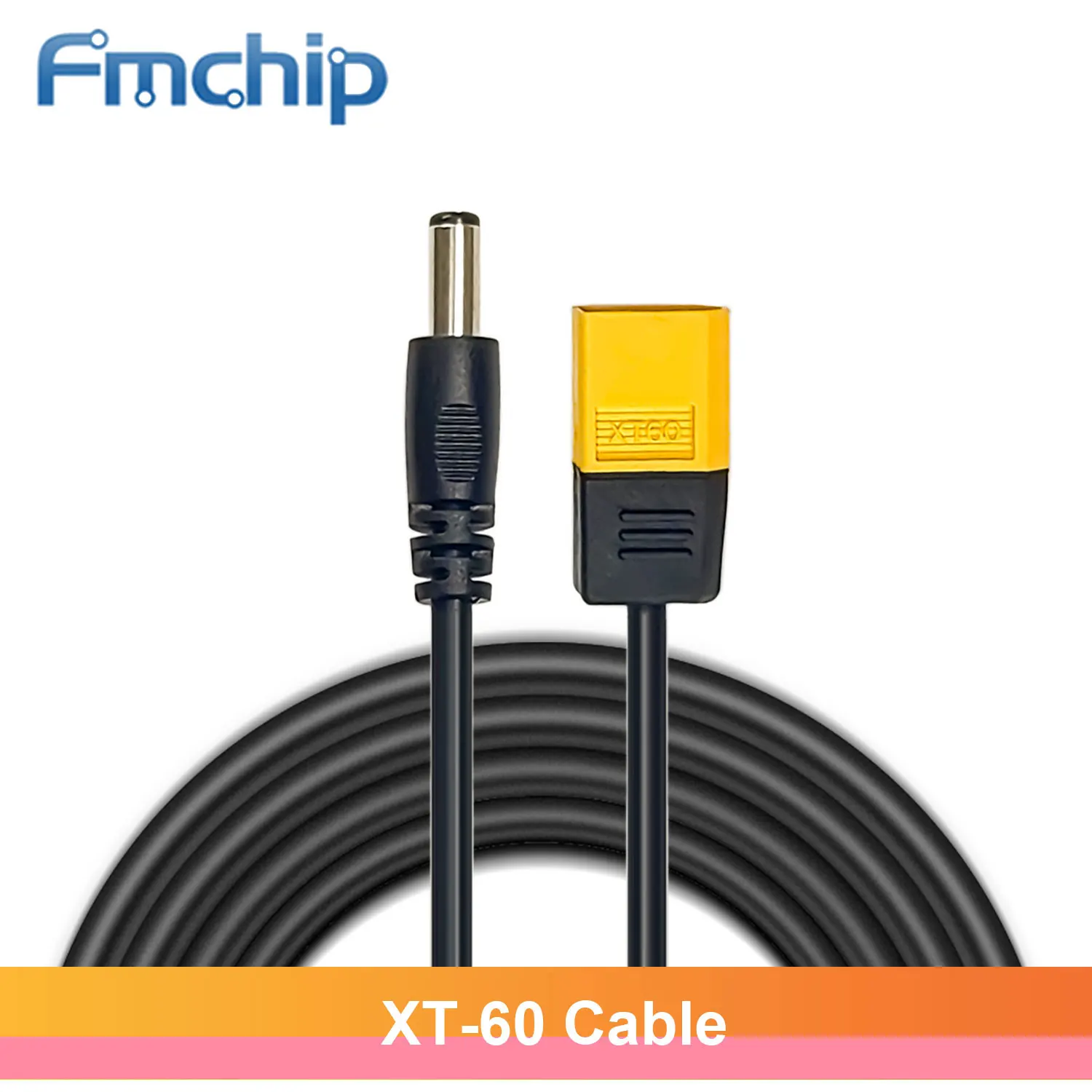 Conector de Bala Macho para Macho Dc5525 Cabo de Alimentação Adaptador para Ts101 Ferro de Solda Bateria Elétrica Carregamento Fio Xt60