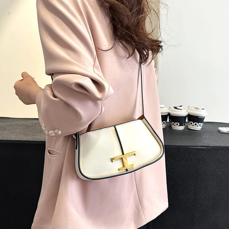 

2025 Niche Design Saddle Underarm Bag - Luxury Celeb Inspired Shoulder/Crossbody Bag, Vegan Leather