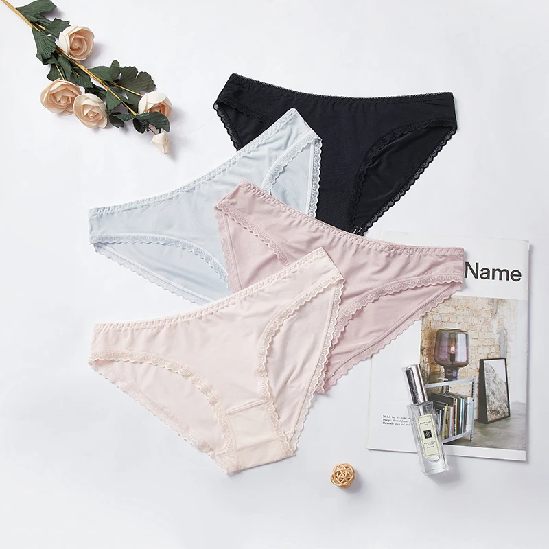 Bannirou 1 Stück Höschen für Frauen Slips jeden Tag Eis Seide weibliche Höschen Frauen Unterwäsche weiche hochwertige Damen Intimates