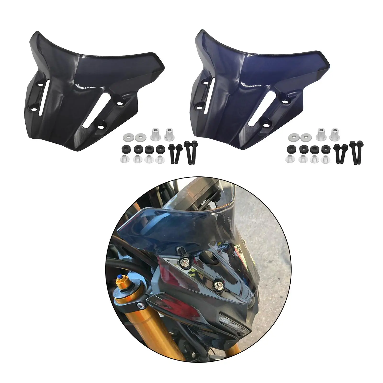 Motorcycle Windshield Wind Screen Deflector Protector Front Fairing Windscreen