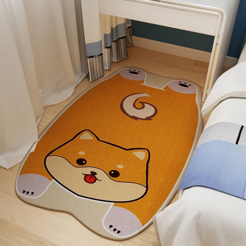 Cute Cartoon Living Room Decorative Carpets, Bedside Soft Carpet, Non-Slip Rugs, Light, Luxury, Bedroom, Study, Home, Cloakroom