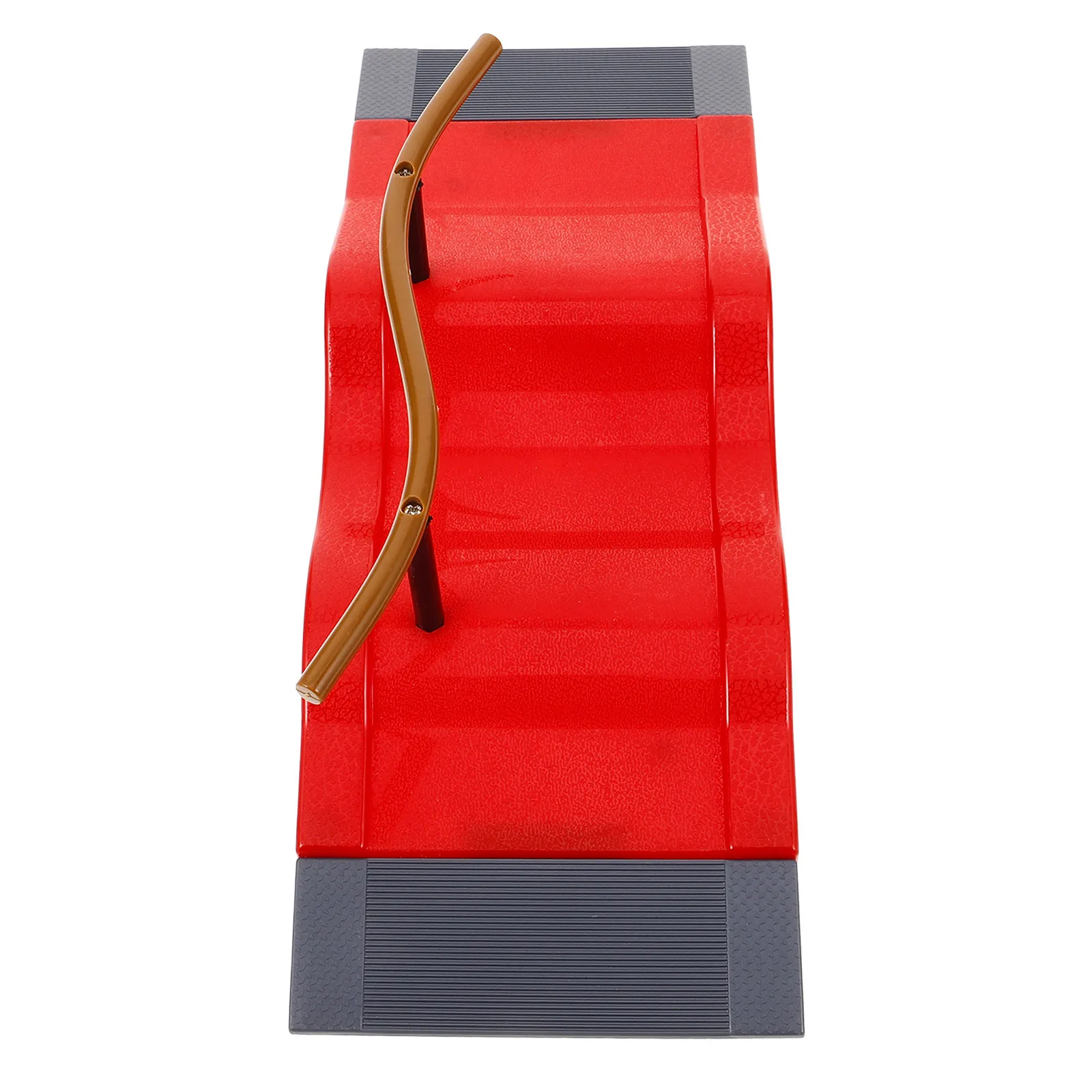 Rampa de skate de dedo mini skate parque adereços de cena de obstáculo deck de plástico para crianças truques de dedo acessório de prática