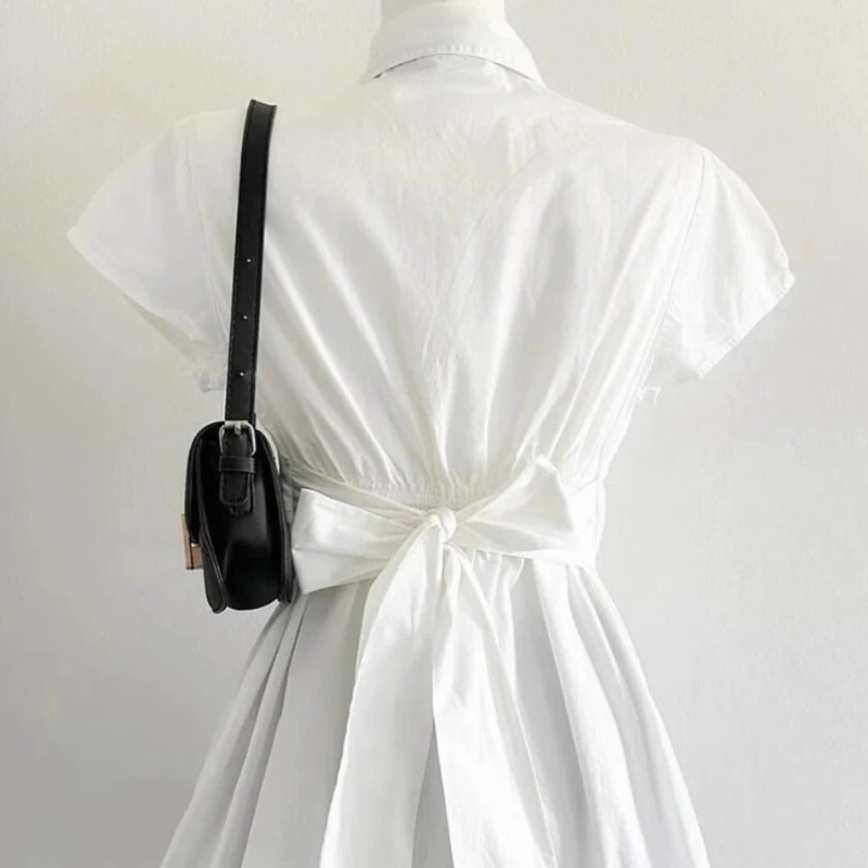 Deeptown Elegant Sweet White Blouse Women Bow Preppy Style Kawaii Lolita Shirts Vintage Japanese Short Sleeve Shirts Aesthetics