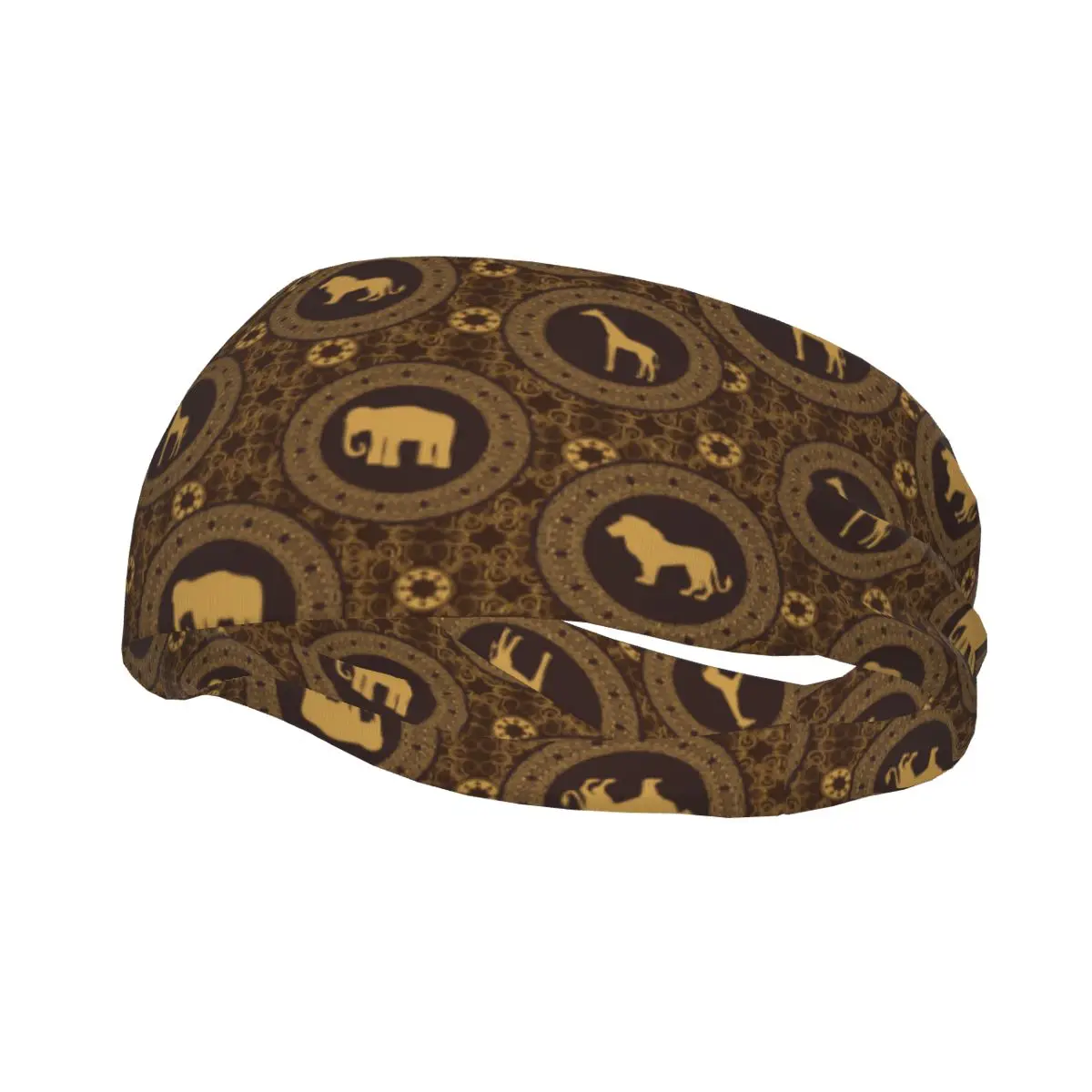 Headband African Style Elephant Headwrap Hairband for Tennis Gym Fitness Headwear Hair Accessories