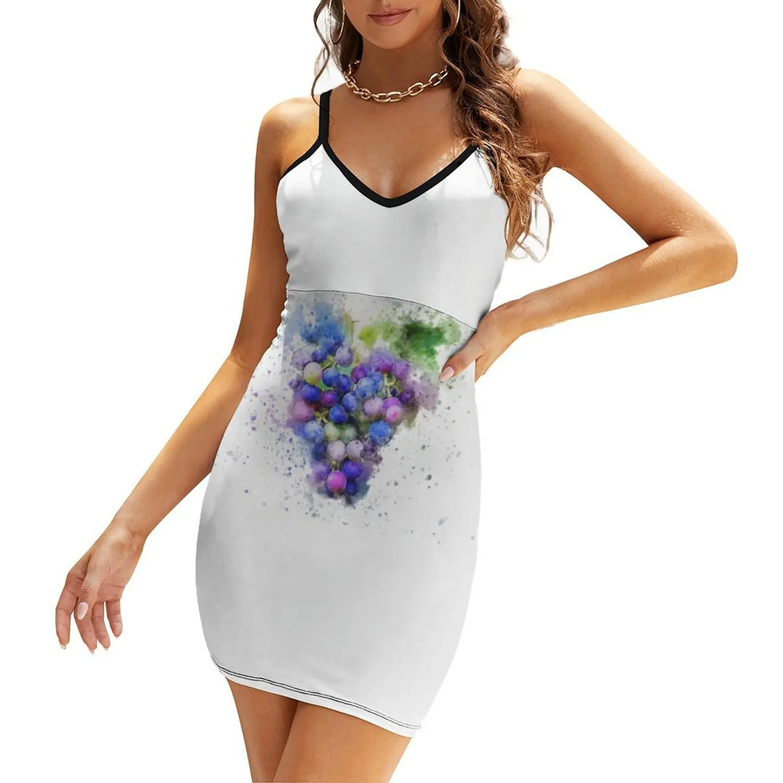 

Grape Splash Sling Dress dresses summer woman 2025 wedding dresses for parties luxury woman party dress
