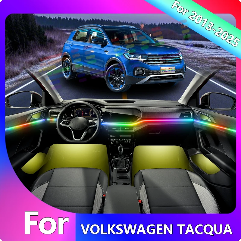 

FILIPLI For 2016 For The Volkswagen Probe Ambient Light Car Gadgets Decorations Accessories 64 RGB Car Decoration Led APP Remote