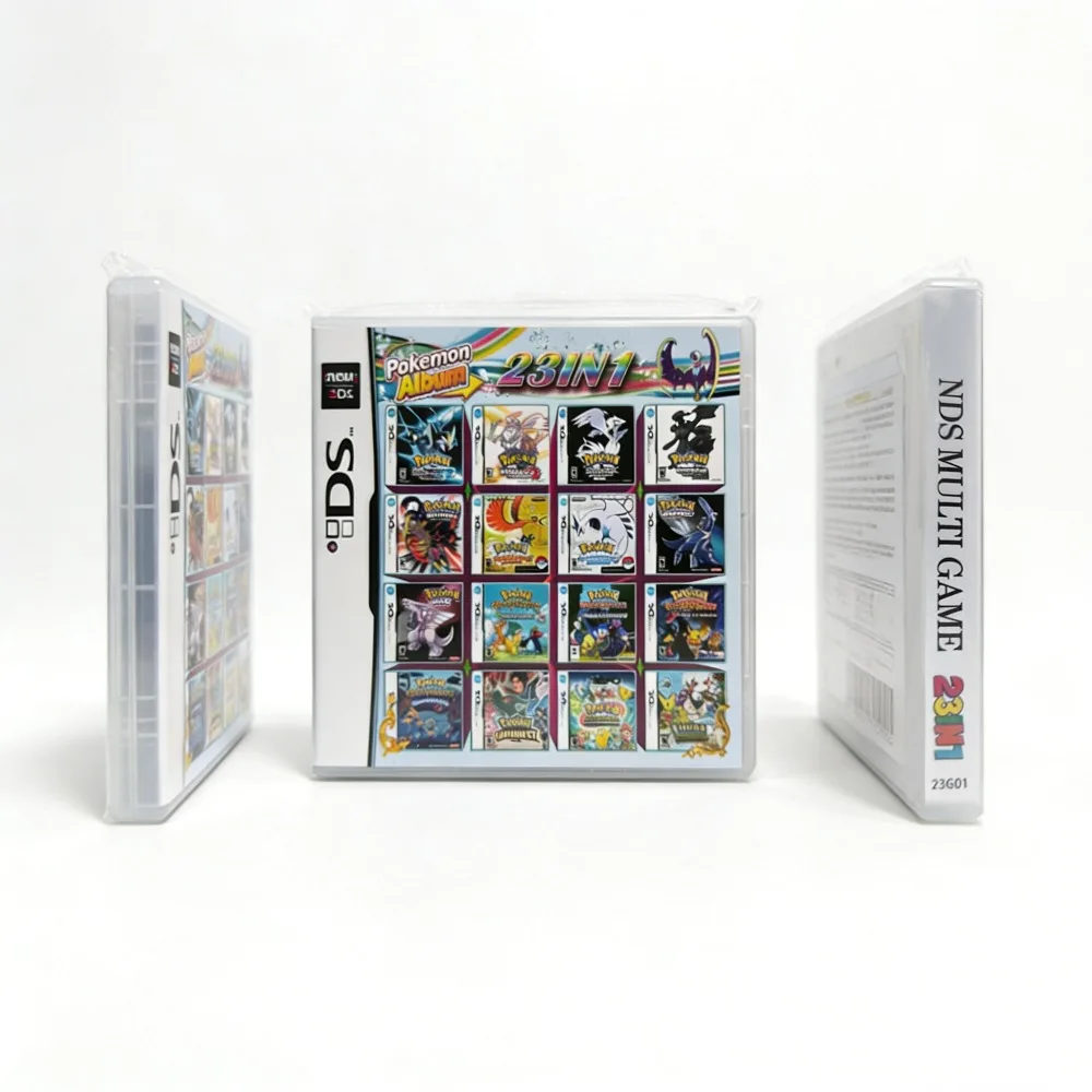 USA English Peripheral Pokemon Console Cartridge NDS Game Card 23 in 1 4300 in 1  White Box R4 Game Cards Collection Boy Gift