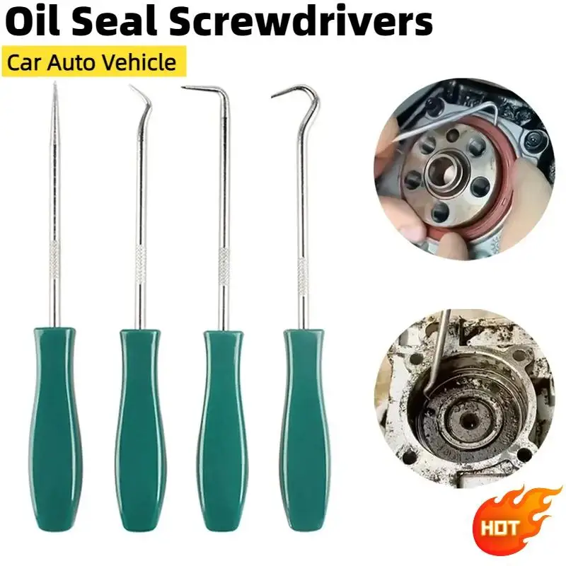 4Pcs Oil Seal Screwdrivers Set Car Auto Vehicle Pick Hooks For Garages General-Plumbers Mechanics Workshop Car Tools 135mm